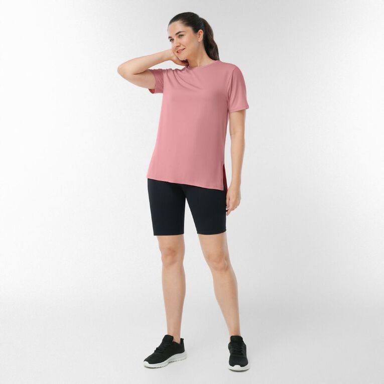 Active Intent Women's Active Mesh Panel Tee, Pink Light, hi-res