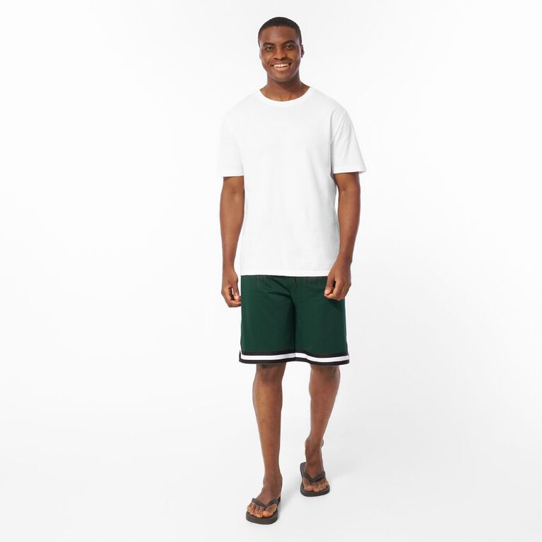 Garage Men's Basketball Shorts, Green Dark, hi-res