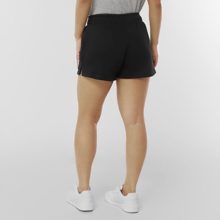 H&H Women's Fleece Runner Shorts, Black, hi-res