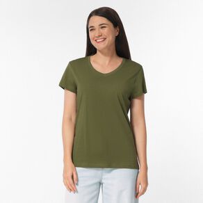 H&H Women's Short Sleeve V-Neck Tee