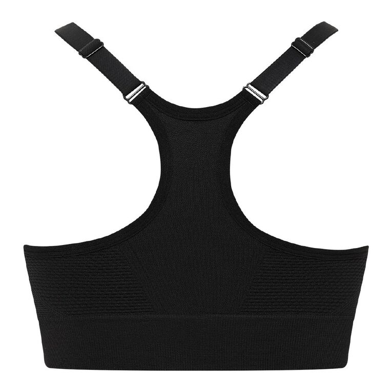 Active Intent Women's Racer Back Sports Bra, Black, hi-res