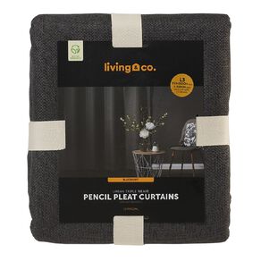 Living & Co Urban Curtains Charcoal