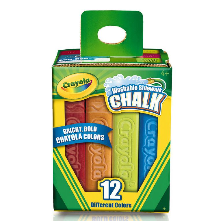 Crayola Sidewalk Chalk Assorted 12 Pack, , hi-res