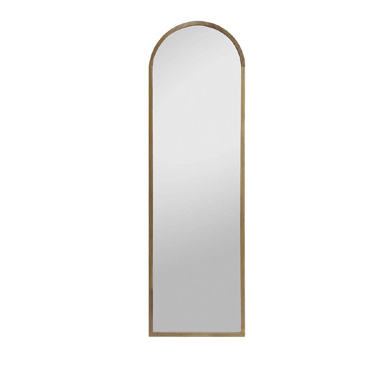 Living & Co Wooden Arch Mirror - 48cm x 160cm Natural 48cm x 160cm, , hi-res