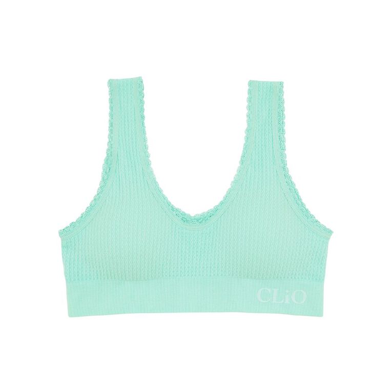 Clio Teen Seamfree Reversible Padded Crop, Green, hi-res