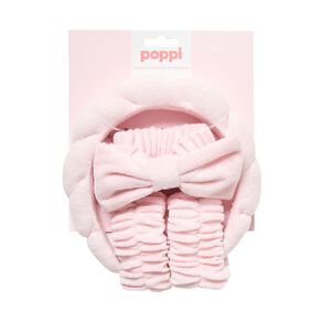 Poppi Headband and Wristband Set Pink
