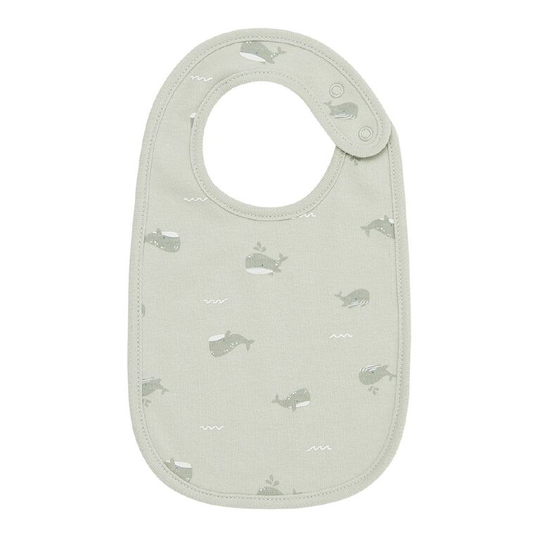 Young Original Babys' Dome Bibs 3 Pack, Green Light, hi-res