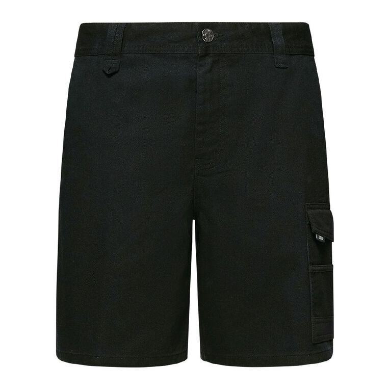 Rivet Men's Utlilty Shorts, Black, hi-res