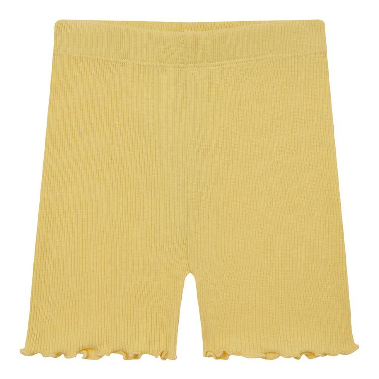 Young Original Preschool Plain Bike Shorts, Yellow Mid, hi-res