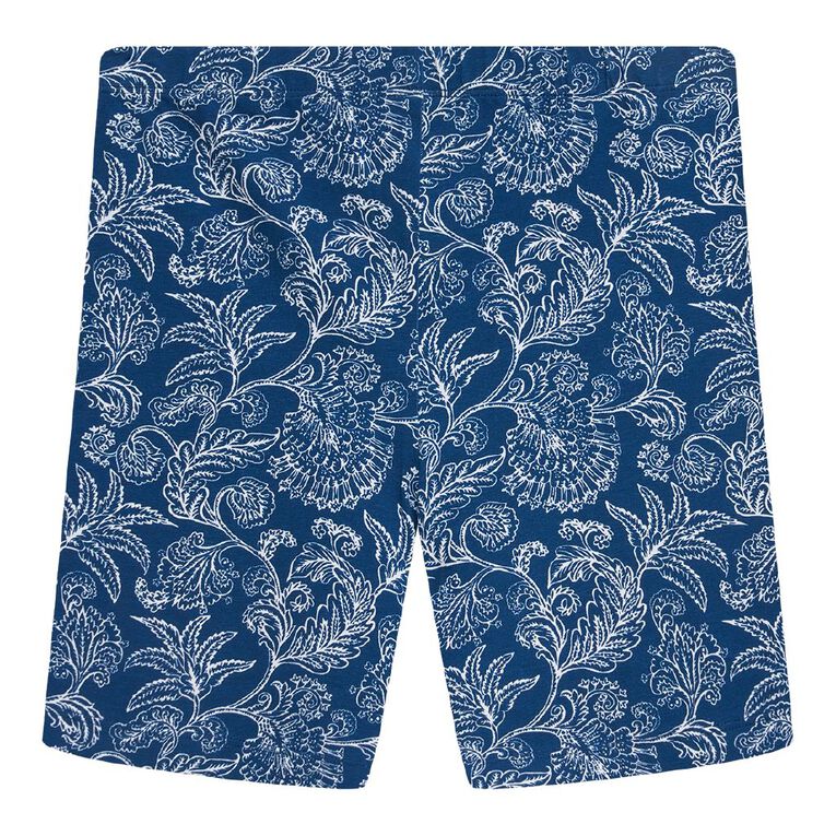 Young Original All Over Print Bike Shorts, Blue Dark, hi-res