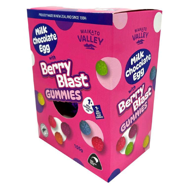 Waikato Valley Chocolates Fruity Gummy Egg 105g, , hi-res