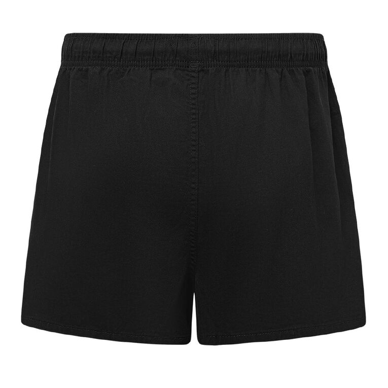 H&H Men's Rugger Shorts, Black, hi-res
