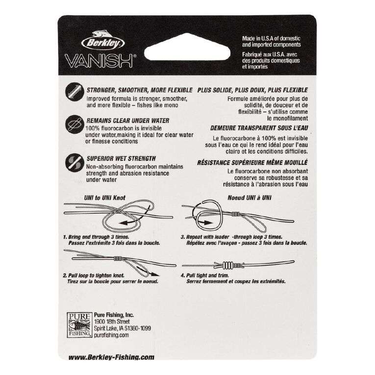 Berkley Vanish Leader 30lb 30yd, , hi-res