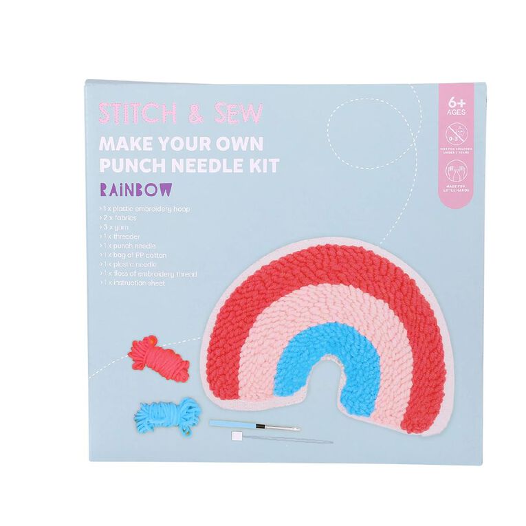 Punch Needle Rainbow Kit, , hi-res