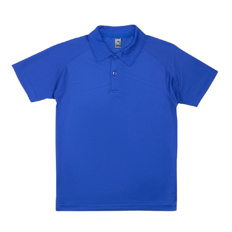 Schooltex Kids' Unisex Polo, Royal, hi-res