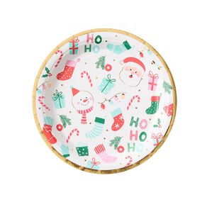 Wonderland Fun Festive Hohoho Paper Plates 8 Pack