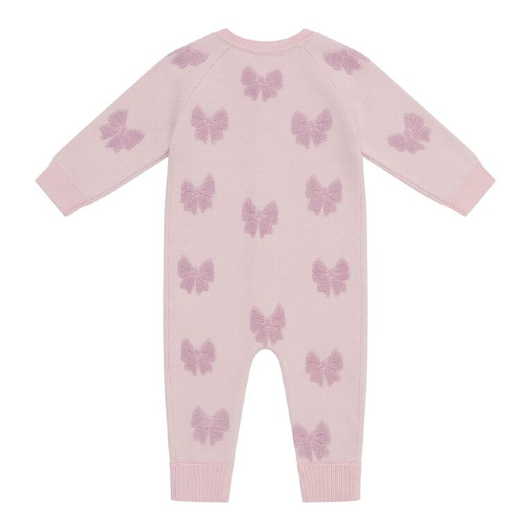 Young Original Babies' Knitted Romper, Pink Light, hi-res