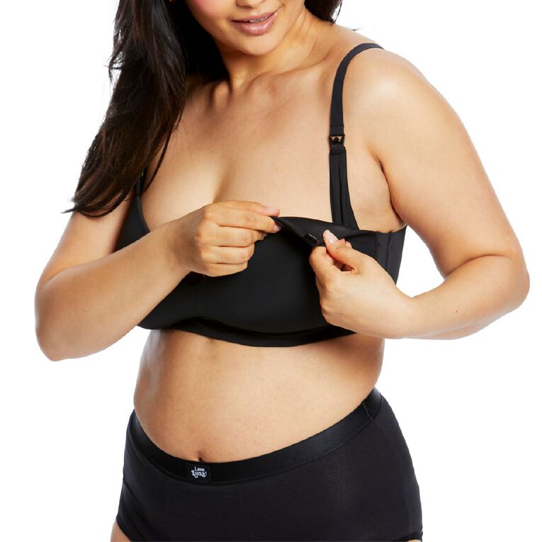 Love Luna Maternity Removeable Pad Bra, Black, hi-res