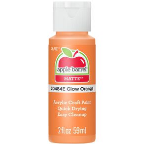 Apple Barrel Acrylic Glow In The Dark Orange 60ml