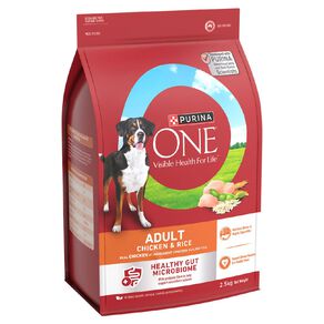PURINA ONE Adult Chicken & Rice Dry Dog Food 2.5kg