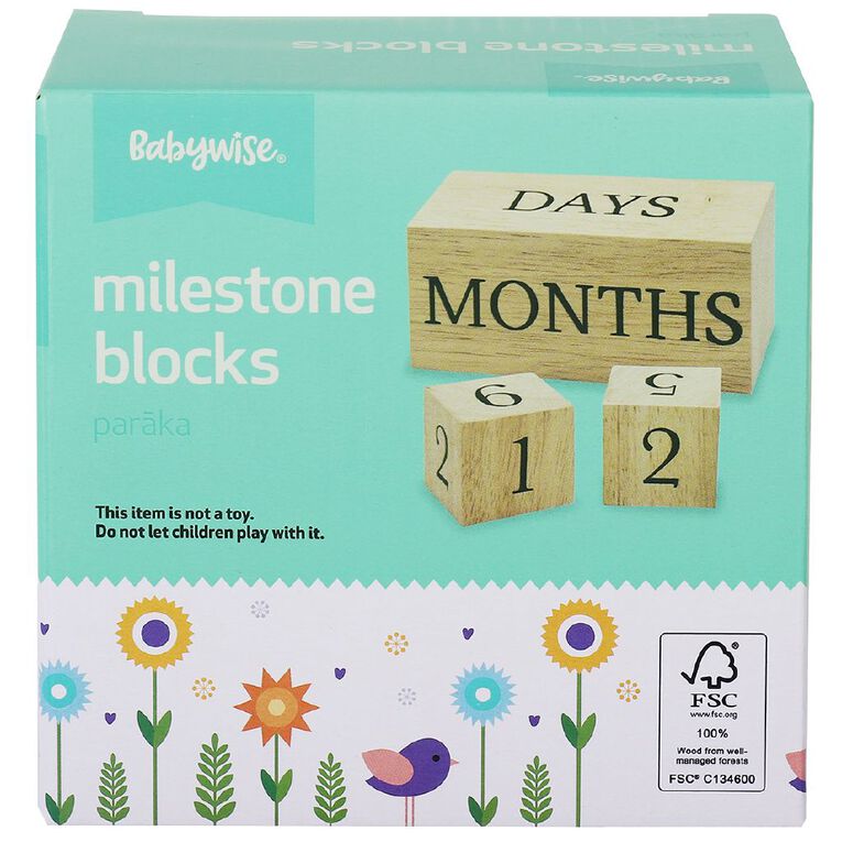 Babywise Milestone Blocks, , hi-res