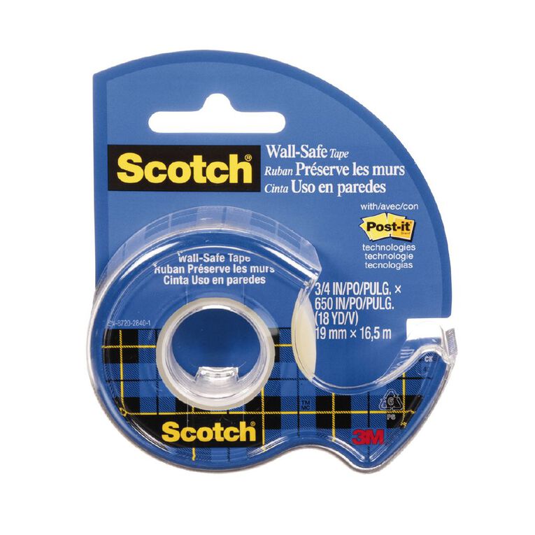 Scotch Wall-Safe Tape 19mm x 16.5m, , hi-res