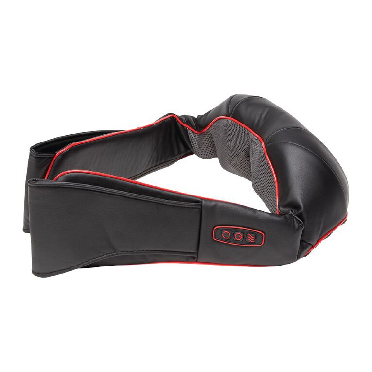 Living & Co Shiatsu Neck and Shoulder Massager Black/Red, , hi-res