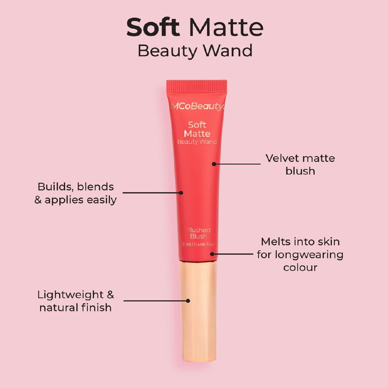 MCoBeauty Soft Matte Beauty Wand Flushed Blush, , hi-res