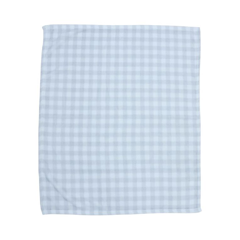 Babywise Coral Fleece Baby Blanket Gingham, , hi-res