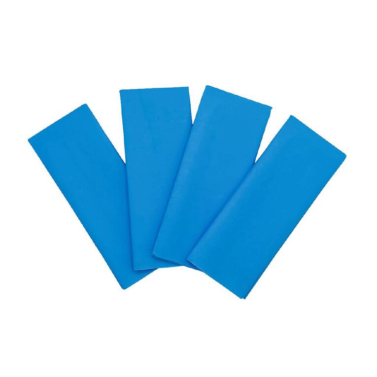 Party Inc Crepe Paper 180 x 50cm Blue 4 Pack, , hi-res