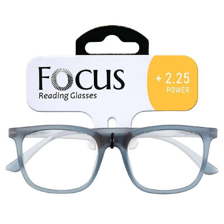 Focus Reading Glasses Harper +2.25 Grey Light, , hi-res