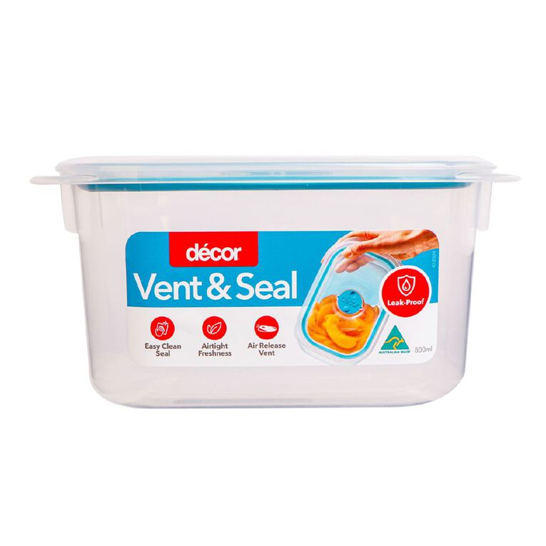 Decor Vent & Seal Plastic Oblong Clear 800ml, , hi-res