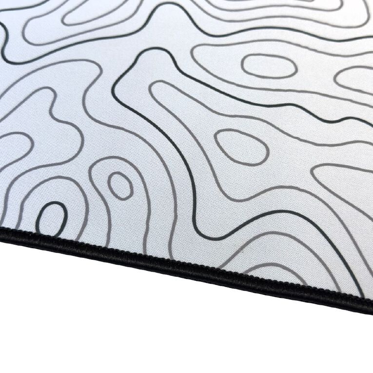 Playmax Topography X2 Mouse Mat White, , hi-res