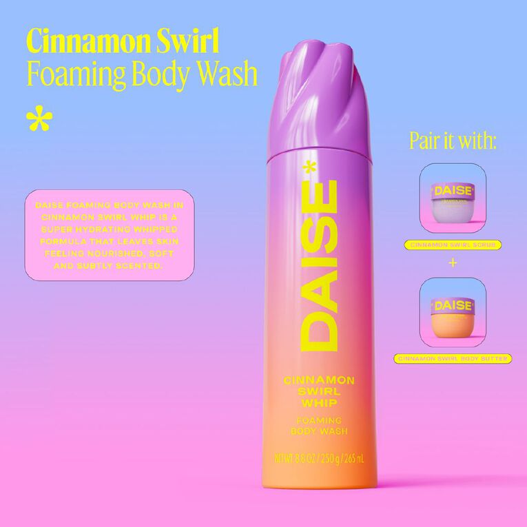 Daise Foaming Body Wash Cinnamon Swirl, , hi-res