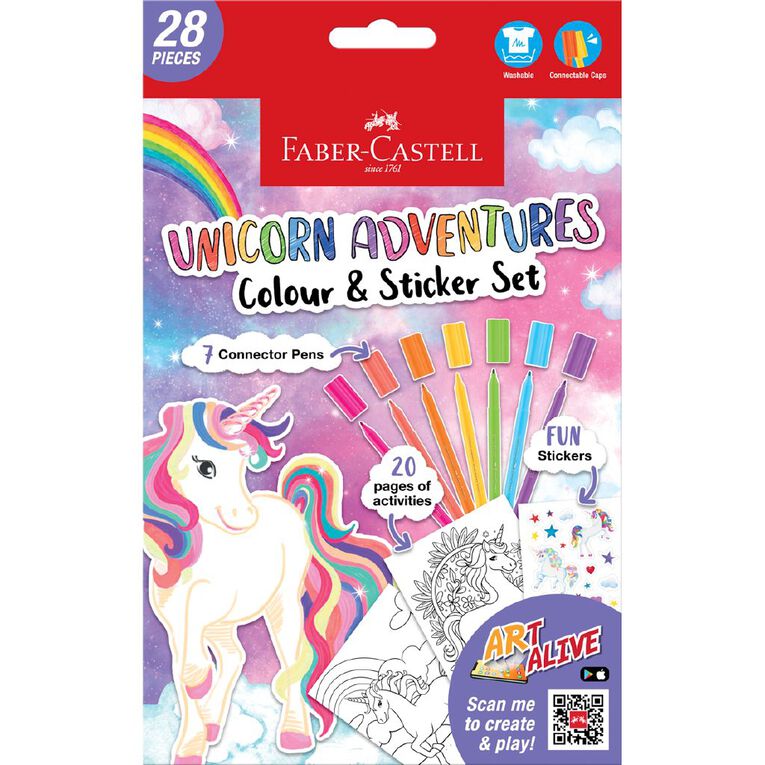 Faber-Castell Colouring Pack Unicorn, , hi-res