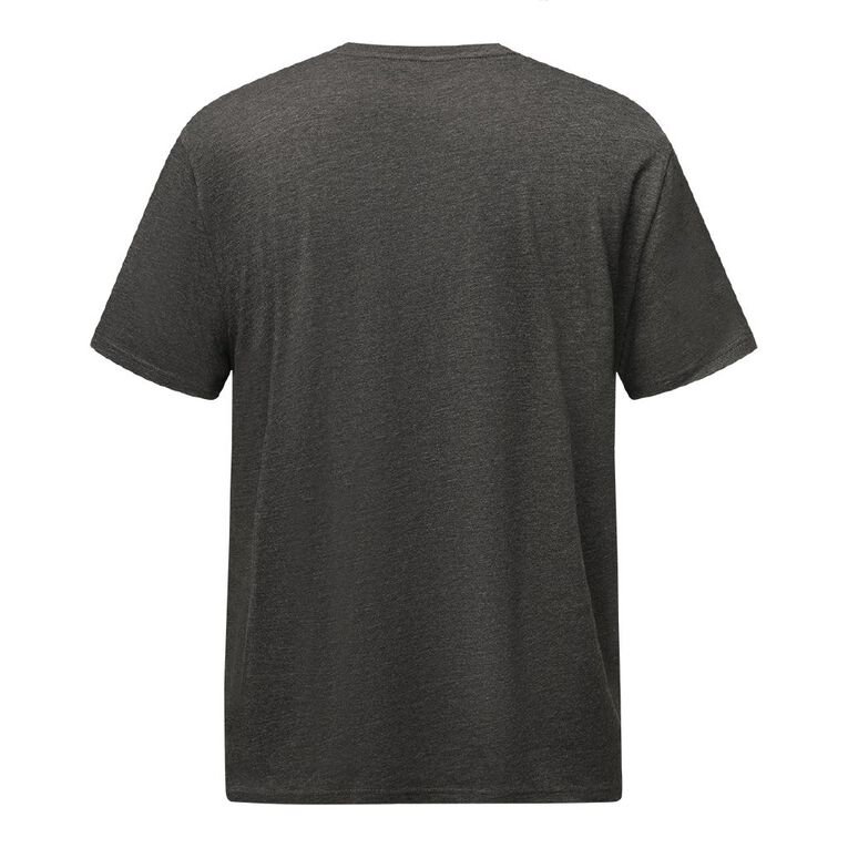 H&H Men's Regular Fit Crew Neck Tee, Charcoal/Marle charcoalma, hi-res
