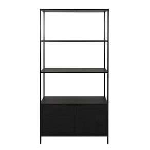 Living & Co Otto Bookshelf with Storage Black