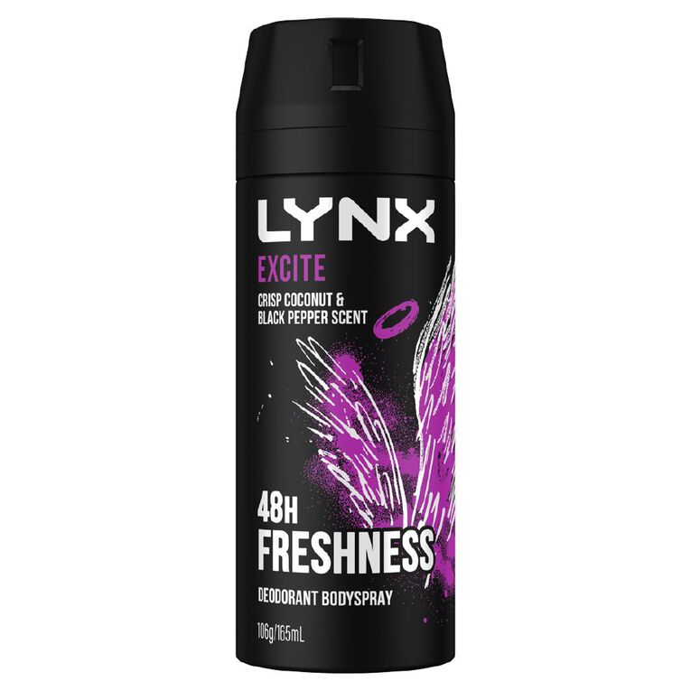 Lynx Body Spray Excite 165ml, , hi-res