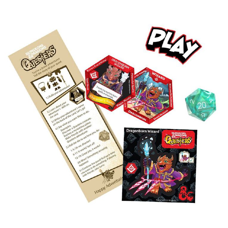 Dungeons & Dragons Questers 3.75 Inch Adventure Character Assorted, , hi-res