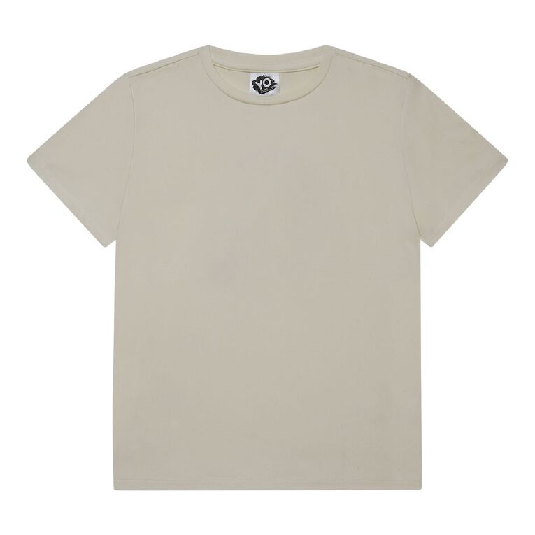 Young Original Short Sleeve WSC Slim Fit Tee, Cream, hi-res