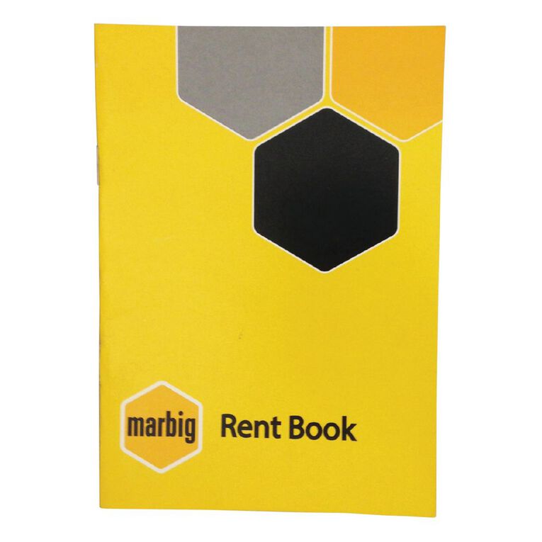 Marbig Rent Book Yellow Yellow Mid A5, , hi-res