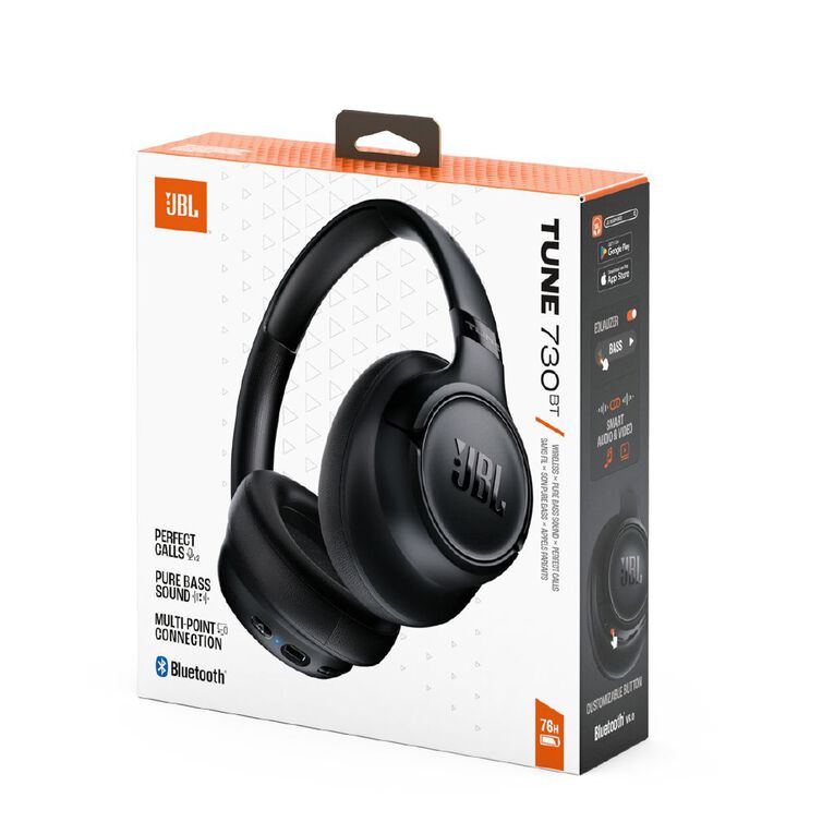 JBL JBL Tune 730BT Wireless Over-Ear Headphones - Black, , hi-res