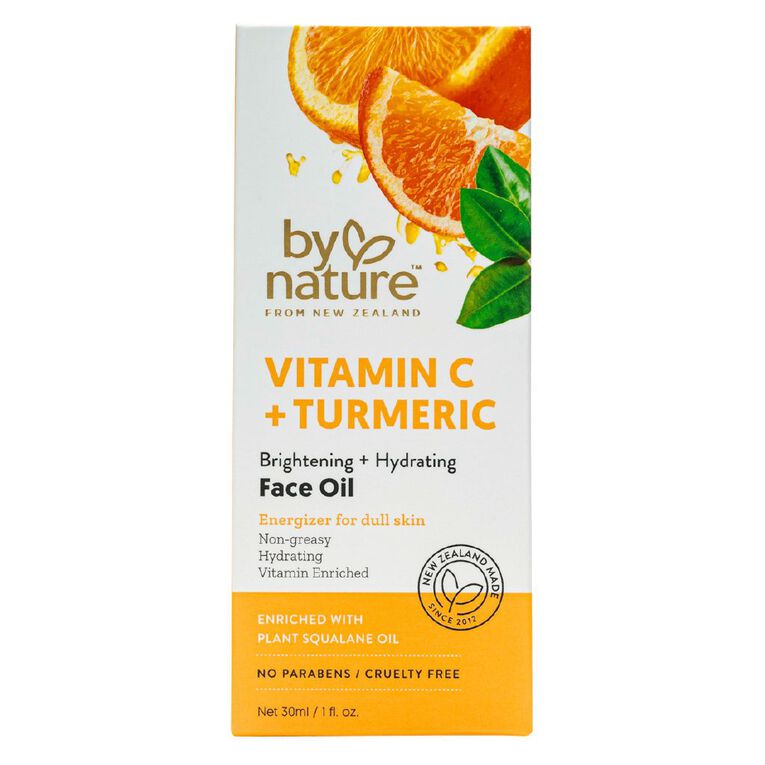 By Nature Vitamin C and Turmeric Face Oil 30ml, , hi-res