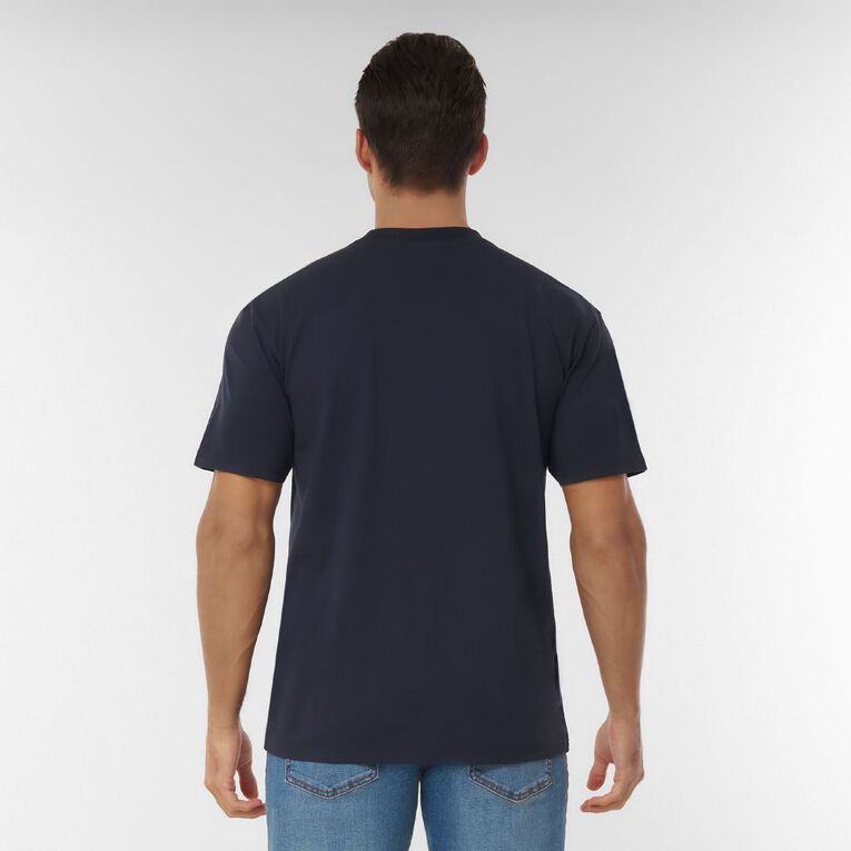 H&H Men's Relaxed Fit Graphic Tee, Blue Dark, hi-res
