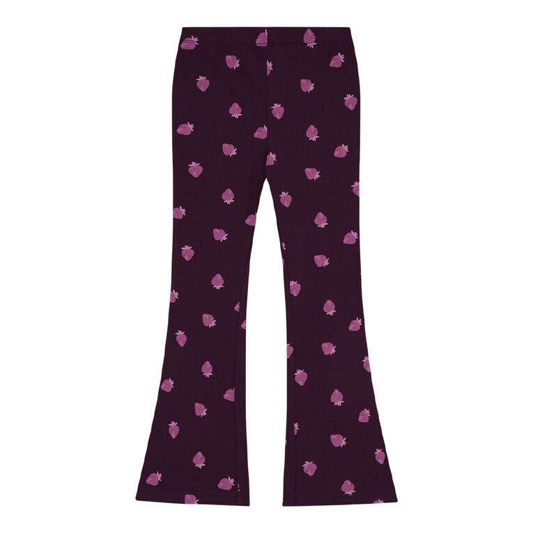 Young Original All Over Print Flare Leggings, Red Mid, hi-res