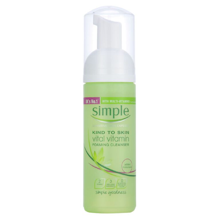 Simple Vital Vitamin Foaming Cleanser, , hi-res