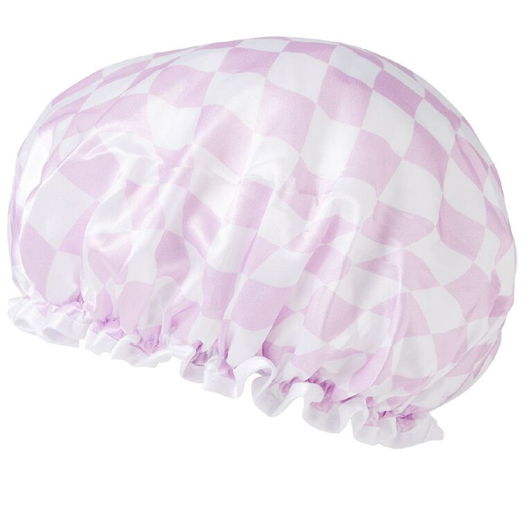 Colour Co. Shower Cap Purple Check The Warehouse