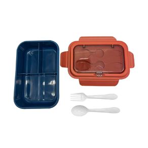 Living & Co Bento Box with Cutlery Set Orange