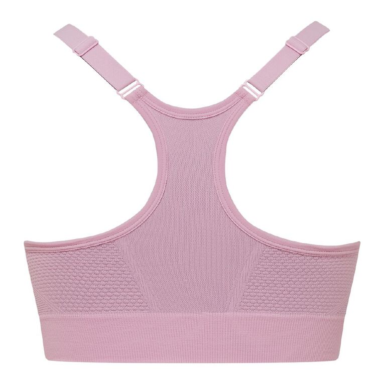 Active Intent Women's Racer Back Sports Bra, Pink Mid, hi-res