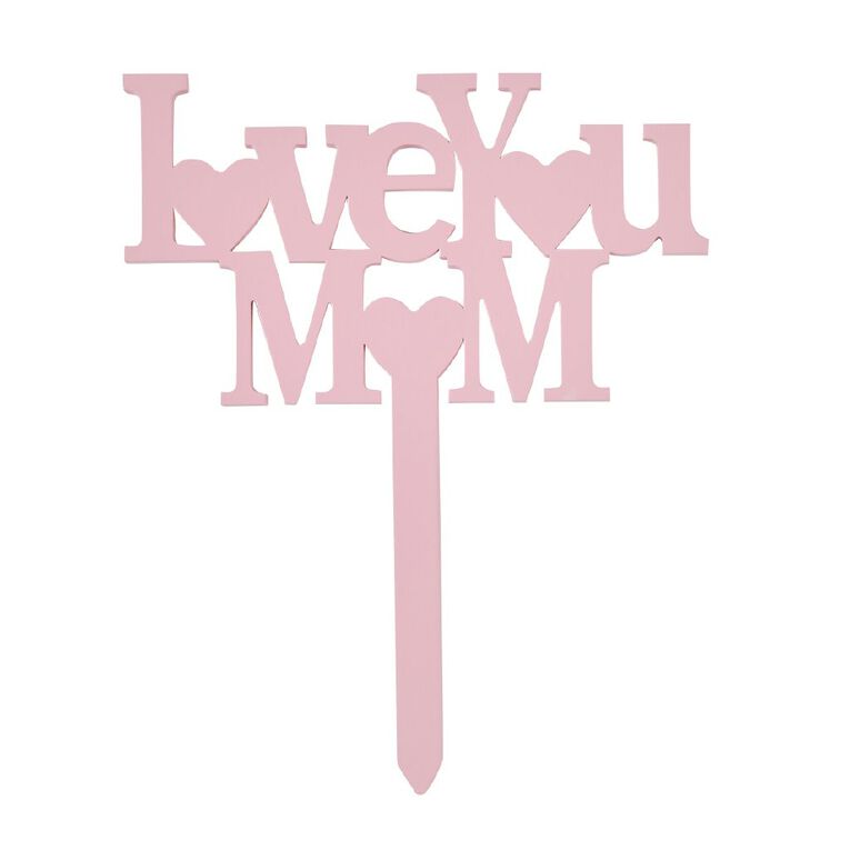 Mother Day's I Love Mum Garden Sign 150 x 85 x 15mm, , hi-res